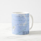 Dry Tortugas Map Koffiemok (Voorkant rechts)