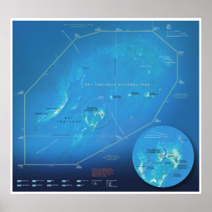 Dry Tortugas map poster