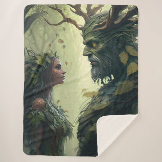 Dryad en een Demigod Sherpa Blanket Deken