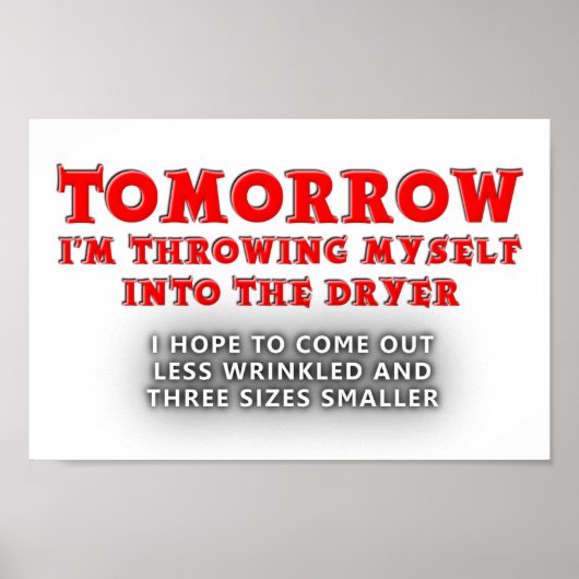 Dryer of Youth Funny Poster (Voorkant)