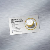 Drywall Business Card Magnet Plaster (In Situ)