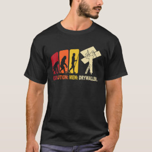Drywall het Werkdrywall Aannemer met Gezegden Dryw T-shirt