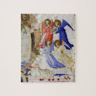 ds 558 f.67v St. Dominic met vier muzikale engelen Legpuzzel