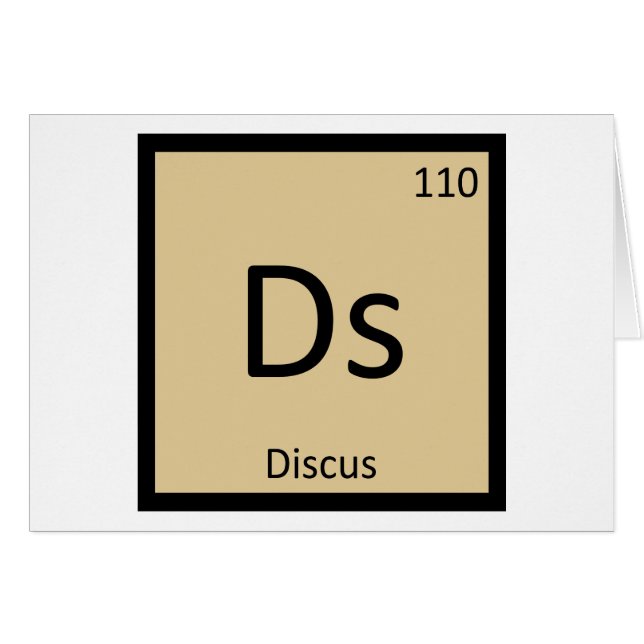 Ds - Disque Chimie Symbole Athlétisme (Devant horizontal)