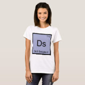 Ds - Drill Sergeant Chemistry Element Symbol T-shi T-shirt (Voorkant volledig)