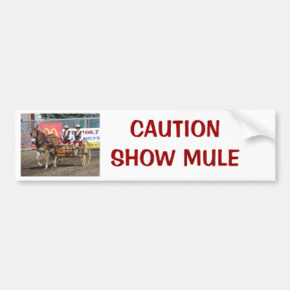 DSC_0007, CAUTIONSHOW MULE BUMPERSTICKER