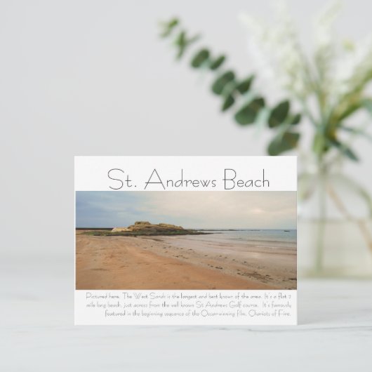 DSC_0217, St. Andrews Beach, hier afgebeeld, The.. Briefkaart (Staand voorkant)