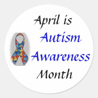 DSC_0555, Autisme Awareness, April is, Maand Ronde Sticker