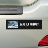 DSC_2055, sparen Onze Dieren! Bumpersticker (Op auto)