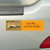 DSCF0958, hou van me.....hou van mijn Donkey Bumpersticker (Op auto)
