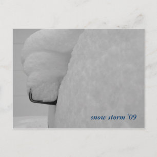 DSCF1089, sneeuw storm '09 Briefkaart