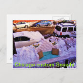 DSCF3081, Chicago, aangepast Snowfa Briefkaart (Voorkant / Achterkant)