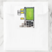 DSKY Apollo Begeleiding Computer Sticker (Tas)