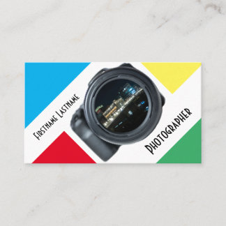 DSLR-cameralenssen voor fotografen videografen Visitekaartje