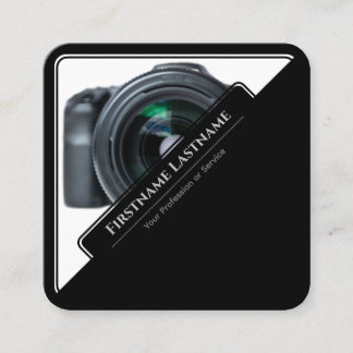 DSLR-cameralenzen voor fotografen Vierkante Visitekaartje
