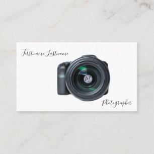 DSLR-cameralenzen voor fotografen Visitekaartje