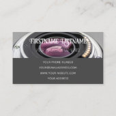 DSLR-cameramens voor fotografen Visitekaartje (Achterkant)