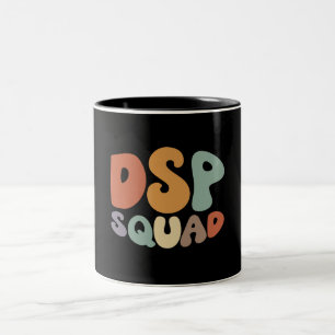 DSP Squad Trots Carrière Beroep Tweekleurige Koffiemok