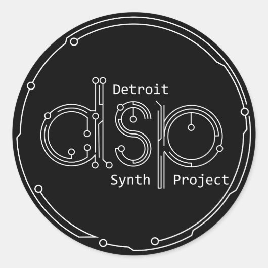 DSP-Stickers Ronde Sticker (Voorkant)