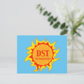 DST permanent - zomertijd Briefkaart (Staand voorkant)