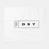 DSY LOGO ONE FLEECE DEKEN (Voorkant (Horizontaal))
