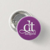 DT Fangirl Button (Paarse Stippen) (Voorkant /achterkant)