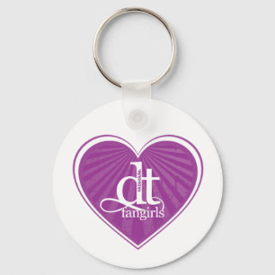 DT Fangirls (Paarse Hart Sleutelhanger) Sleutelhanger