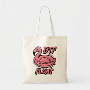 Dtf Down to Float Grappige Zomer Flamingo Vogel Tote Bag