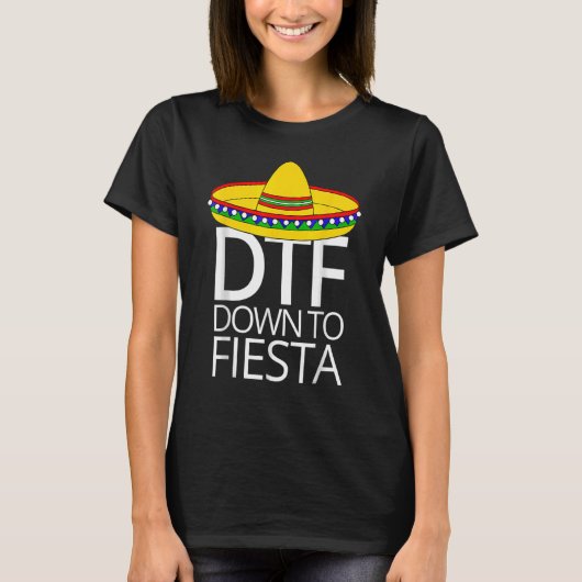 DTF naar Fiesta Cinco de Mayo Mannen Vrouwen T-shirt (Voorkant)