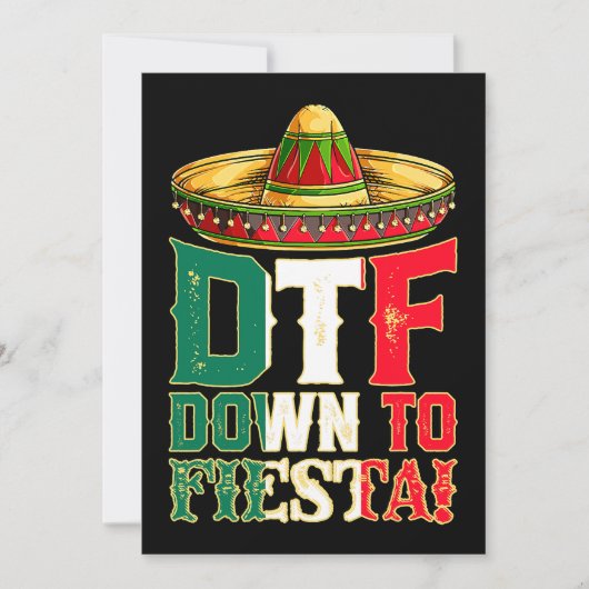 DTF naar Fiesta Mexico Cinco de Mayo Mannen Mexico Kaart (Voorkant)