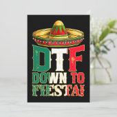 DTF naar Fiesta Mexico Cinco de Mayo Mannen Mexico Kaart (Staand voorkant)