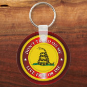 DTOM - Live Free of Die 2 (rood) Sleutelhanger (Voorkant)