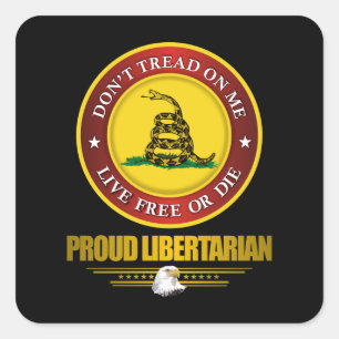 DTOM - Trots Libertarian Vierkante Sticker