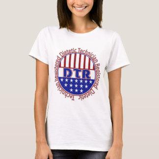 DTR-diëtische technicus, geregistreerd PATRIOTISCH T-shirt