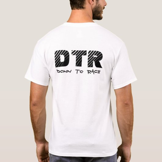 DTR, neer aan Race T-shirt (Achterkant)