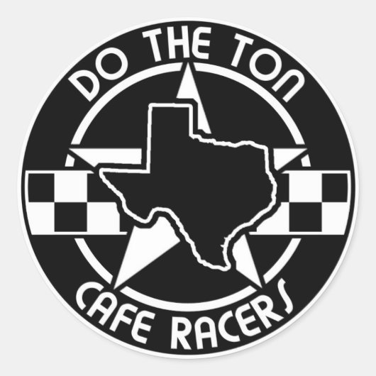 DTT Texas Regio Ronde Sticker (Voorkant)