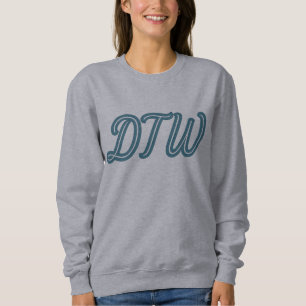 DTW Detroit Airport Code – Michigan Travel Gift Trui