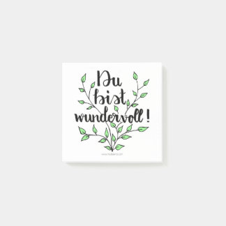 Du bist wundervoll Post-it Klebezettel Post-it® Notes