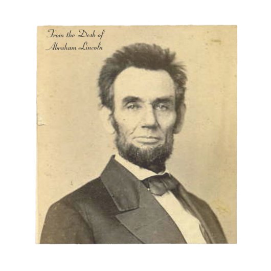 Du Bloc-notes Abraham Lincoln (Devant)