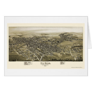 Du Bois, PA Panorama Kaart - 1895
