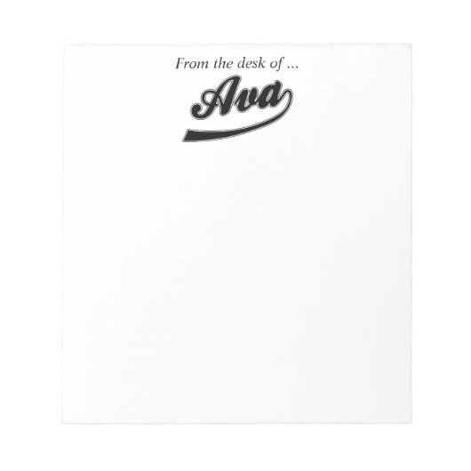 Du bureau d'Ava - Bloc-notes (Devant)