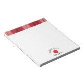 Du bureau de | Bloc-notes de l'enseignant Pomme ro (Incliné)