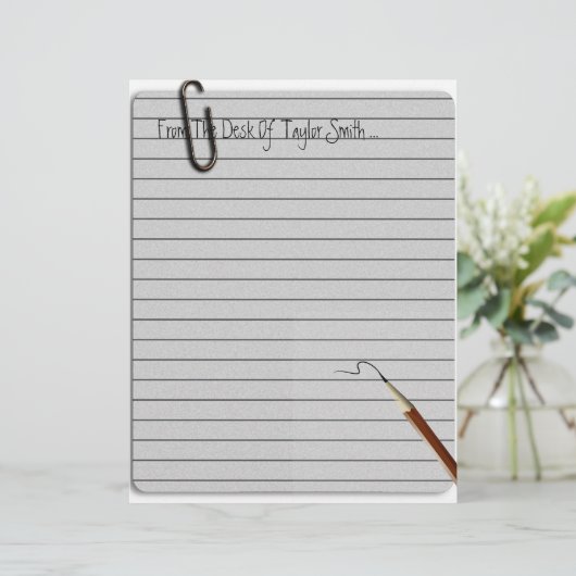 Du Bureau De ? ? ? Papier à lettres (Debout devant)