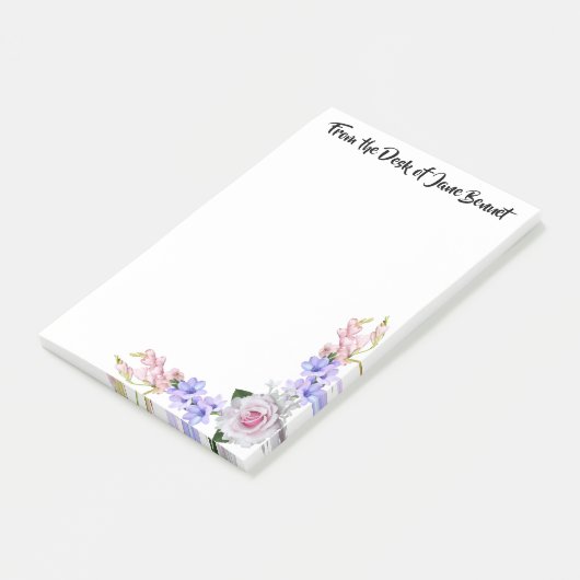 Du bureau de Personal Rose Post-It Notes (Incliné)