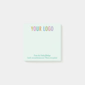 Du Bureau de Post-it® Notes avec Logo Vert (Devant)