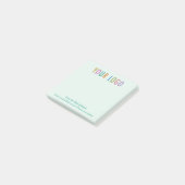 Du Bureau de Post-it® Notes avec Logo Vert (Incliné)