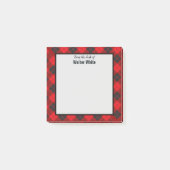 Du bureau de Red Plaid Flannel Post-it Notes (Devant)