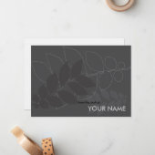 Du bureau des cartes pour notes (Devant/Arrière en situation)