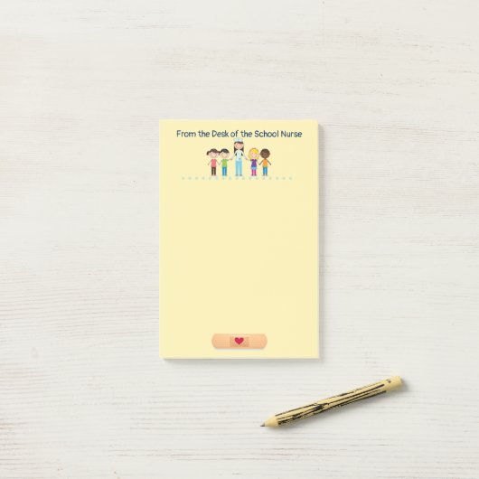 Du bureau des notes de post-it d'infirmière (Sur un bureau)