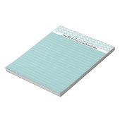 Du Bureau Du Bloc-Notes Lined Personnalisé, Bleu (Tourné)